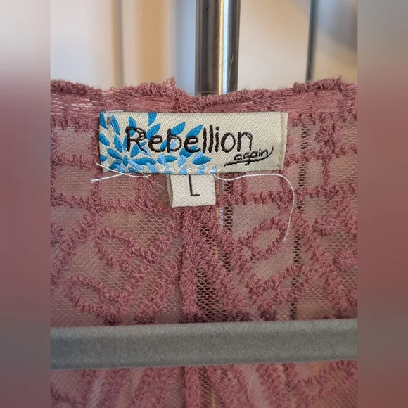 Pink Lace Duster - Picture 3 of 3